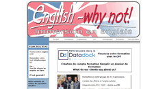 Desktop Screenshot of englishwhynot.fr